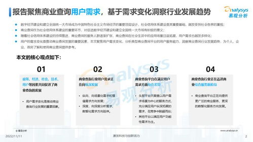 透視用戶需求深挖服務潛力 《2022中國商業查詢行業洞察》
